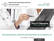 Tablet Screenshot of neurologist-losangeles.com